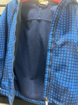 Chaqueta Softchell Azul Estampada 3-4 Años