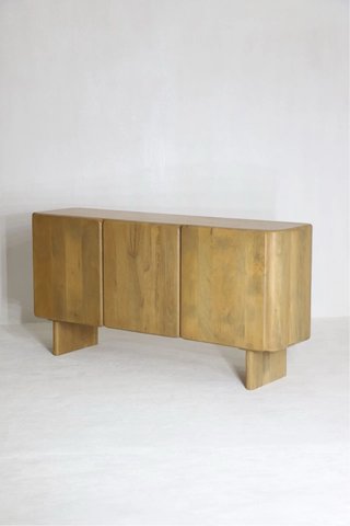 Aparador de madera de mango 150 cm x 40 cm x 75 cm