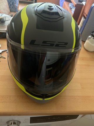 Casco Modular LS2 Negro y Amarillo