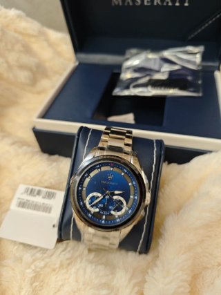 Reloj Maserati Azul y Plateado