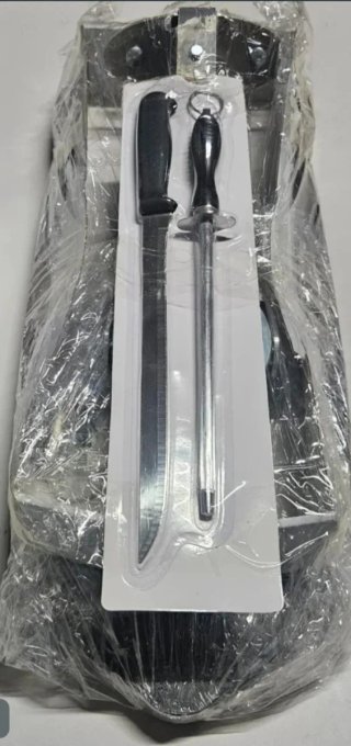 Jamonero Giratorio con Cuchillo y Chaira