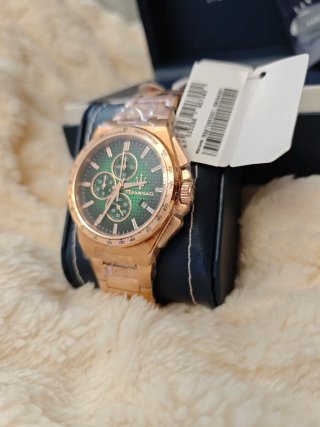 Reloj Maserati Velocita Oro y Verde Hombre