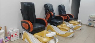 Set de 3 Sillones de Masaje y Pedicura
