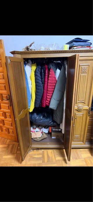 Armario ropero madera 235x182