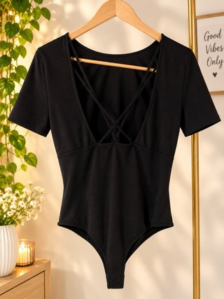 Body Camiseta Negra Tezenis Talla M/L