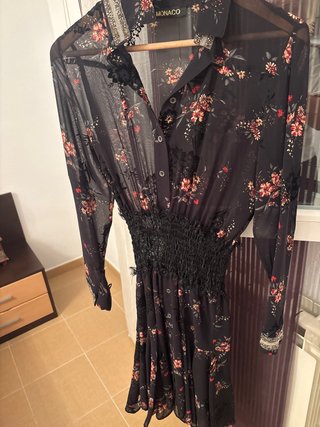 Vestido MONACO negro floral
