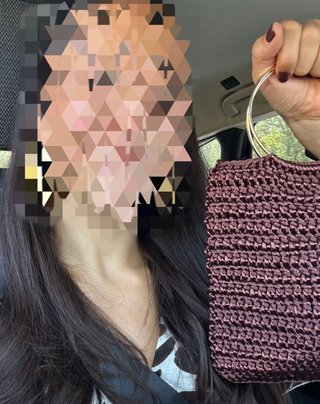 Bolso de fiesta marrón