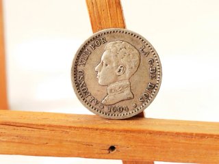 Moneda Plata 50 céntimos 1904 *1*0 Alfonso XIII