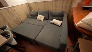 Sofá chaiselong convertible en cama