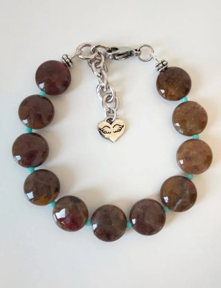 Bracciale donna in pietersite marrone