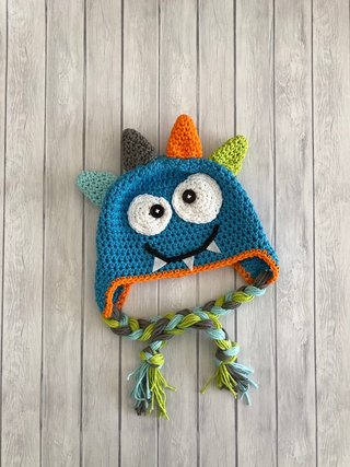Gorro de Lana para Niño Diseño Monstruo