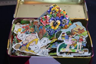 Lote de Troqueles Vintage y Cromos Antiguos