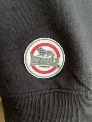 Sudadera Lonsdale sin mangas negra