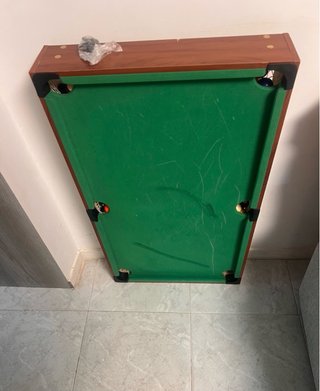 Mesa de billar verde