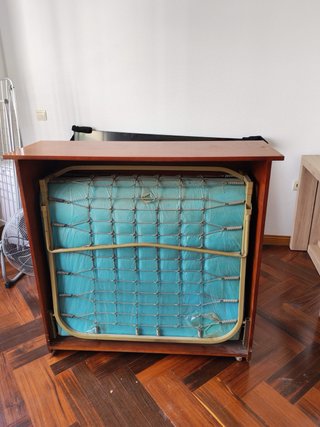 Cama Plegable Vintage con Colchón