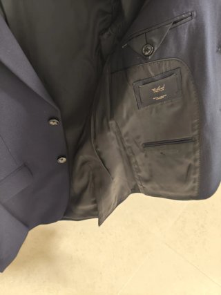 Chaqueta de traje azul marino MANGO MAN.