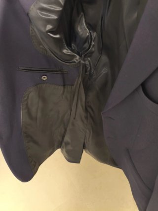 Chaqueta de traje azul marino MANGO MAN.