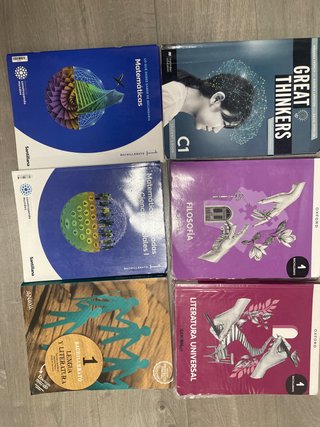 Libros de primero de bachillerato, en buen estado