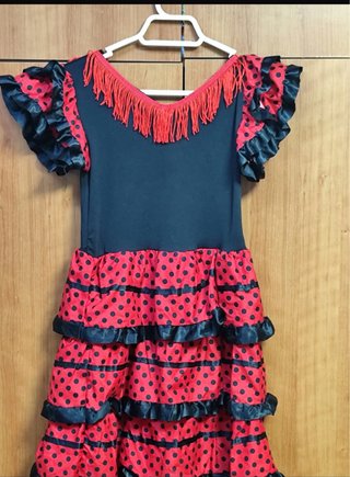 Vestido Sevillanas Niña Talla 8-10 Años