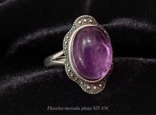 Anillos minerales naturales plata925 PRECIO UNIDAD
