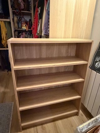Librería Ikea efecto roble