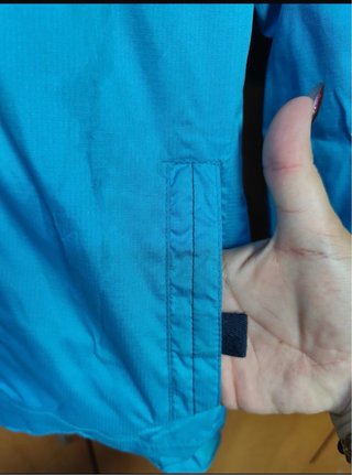 Chubasquero Quechua Talla 8 años Azul