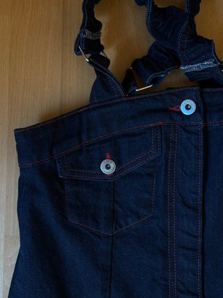 Vestido peto vaquero Collusion (Asos)