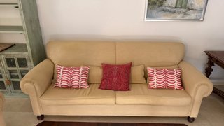 Sofá de 3 plazas beige