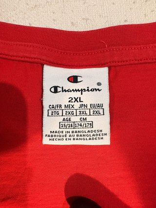 Camiseta Champion Roja Talla M