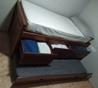Dormitorio Juvenil Completo madera maciza