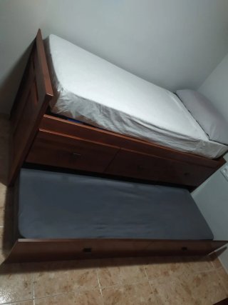 Dormitorio Juvenil Completo madera maciza