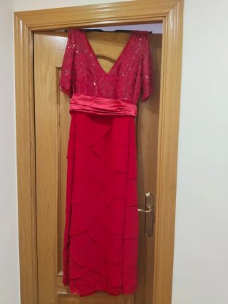 Vestido rojo fiesta o eventos talla44-46