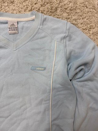 Talla M Sudadera Adidas Vintage Azul