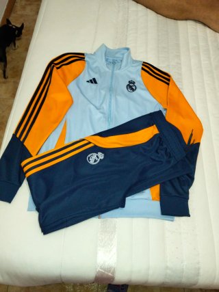 Chándal Real Madrid Adidas Azul Naranja
