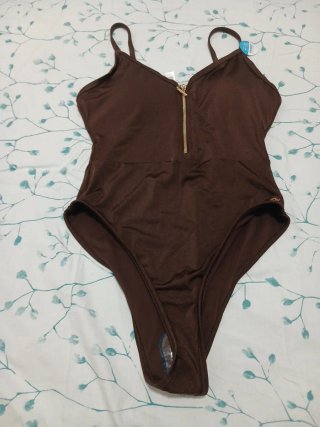 Bañador Marrón con Cremallera Talla XL