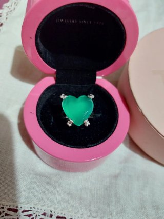 Anillo y Colgante Tous Corazón Verde