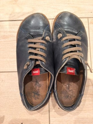 Zapatos Camper Azul Marrón