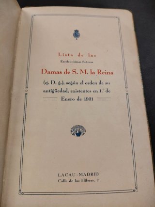Libros muy antiguos família Real Española