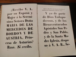 Libros muy antiguos família Real Española