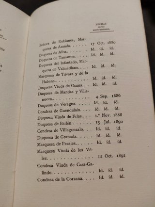 Libros muy antiguos família Real Española