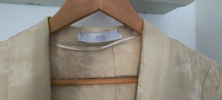 Chaqueta Larga de Fiesta Mango Beige