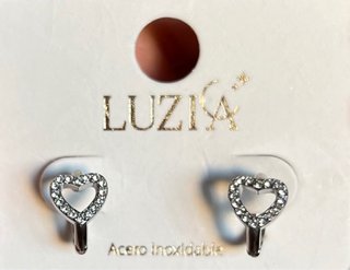 Pendientes Luzia Corazón Plata