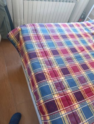 Edredón a Cuadros para Cama de 120cm