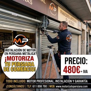 Motorización para puertas enrollables