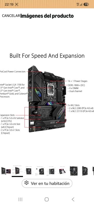 Placa Base ASUS ROG Strix B760-F Gaming WiFi