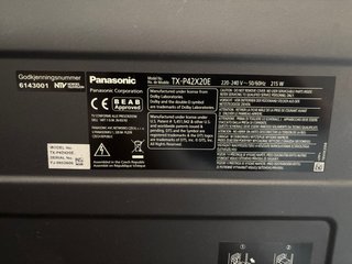 TV Plasma Panasonic 42 TX-P42X20E