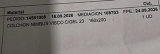 Colchón FLEX viscoelawtic GEsin estrenar  160x200
