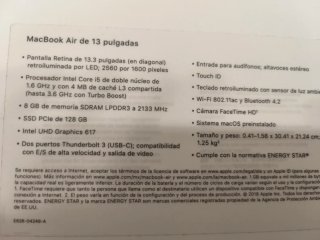 MacBook Apple rosa, Air 13 8gb de RAM