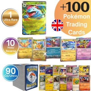 Pack +100 Cartas Pokémon: Ultra Raras y Holo