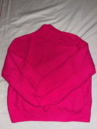 Jersey Rosa de Punto con abertura en un hombro